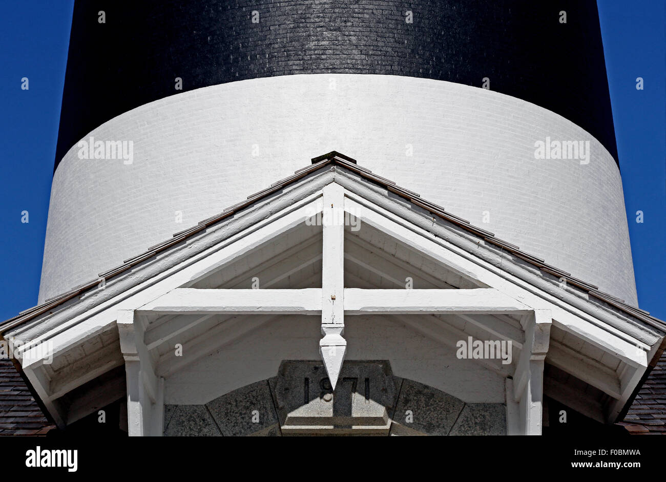 Détail Phare Outer Banks Banque D'Images