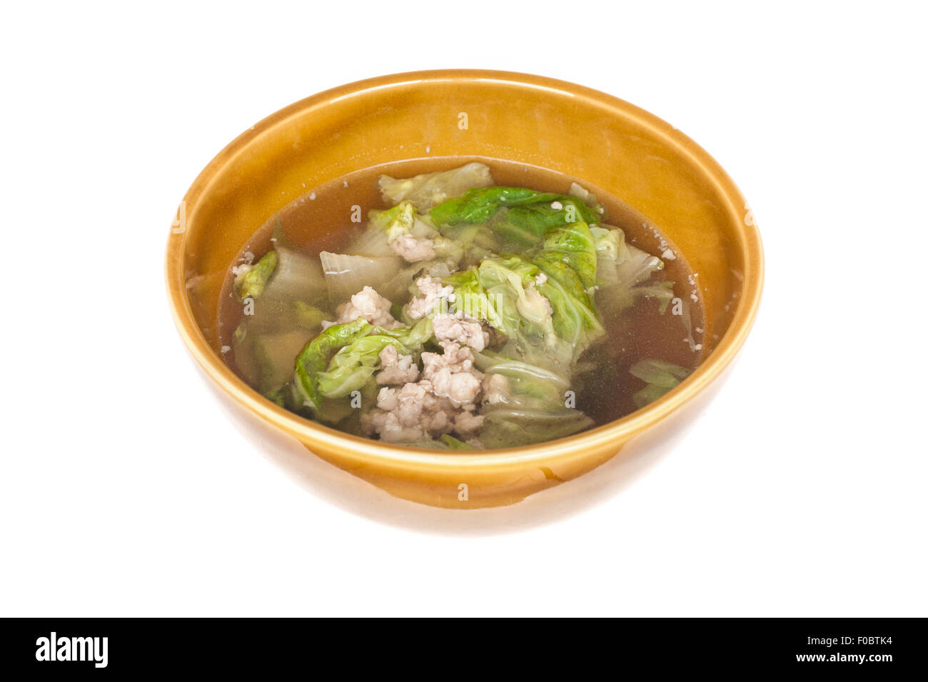 Soupe faite à base de porc et de légumes, des aliments de saison des pluies Banque D'Images