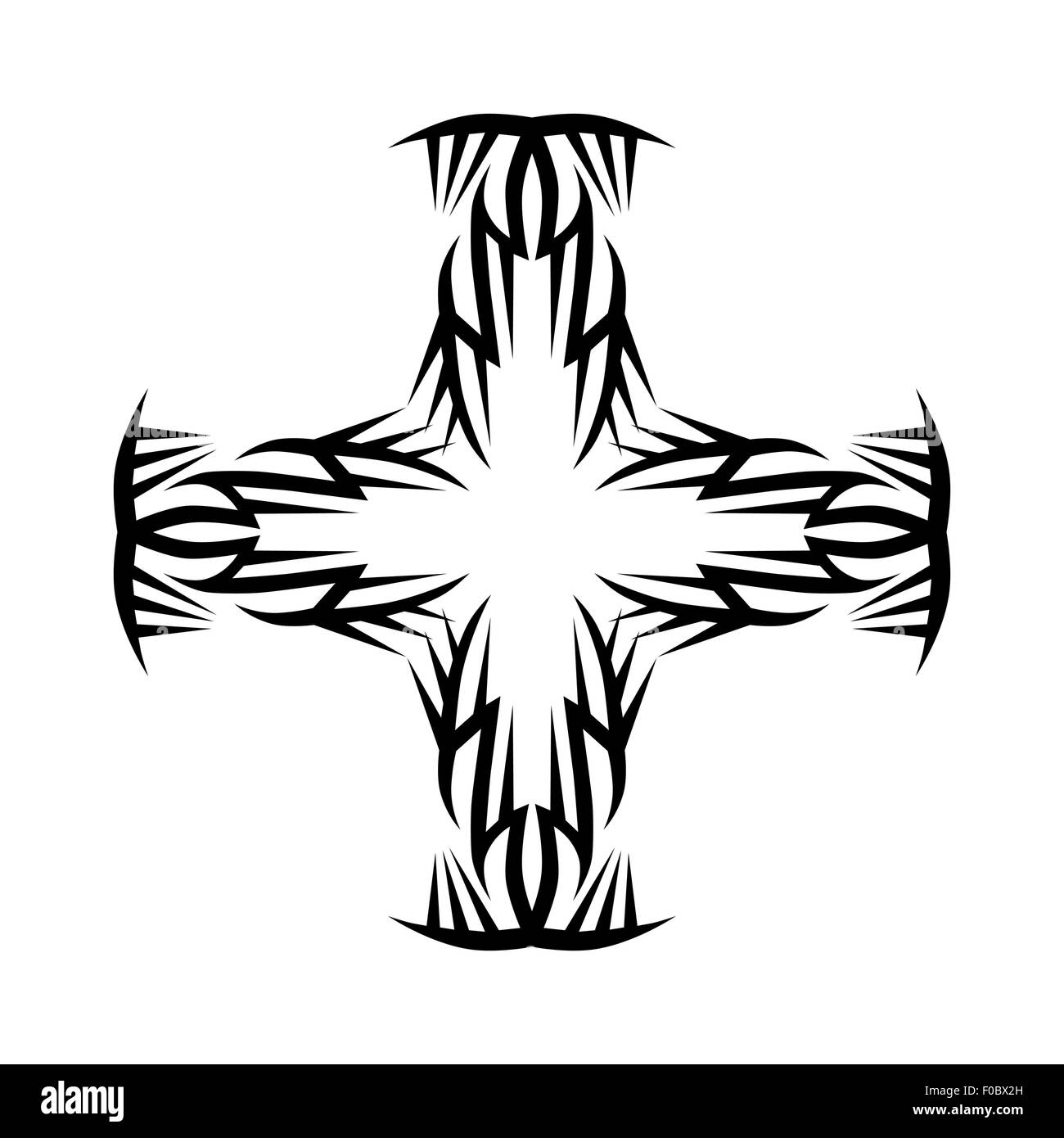 Motif. Design.tatouage. L'ornement. Illustration de Vecteur