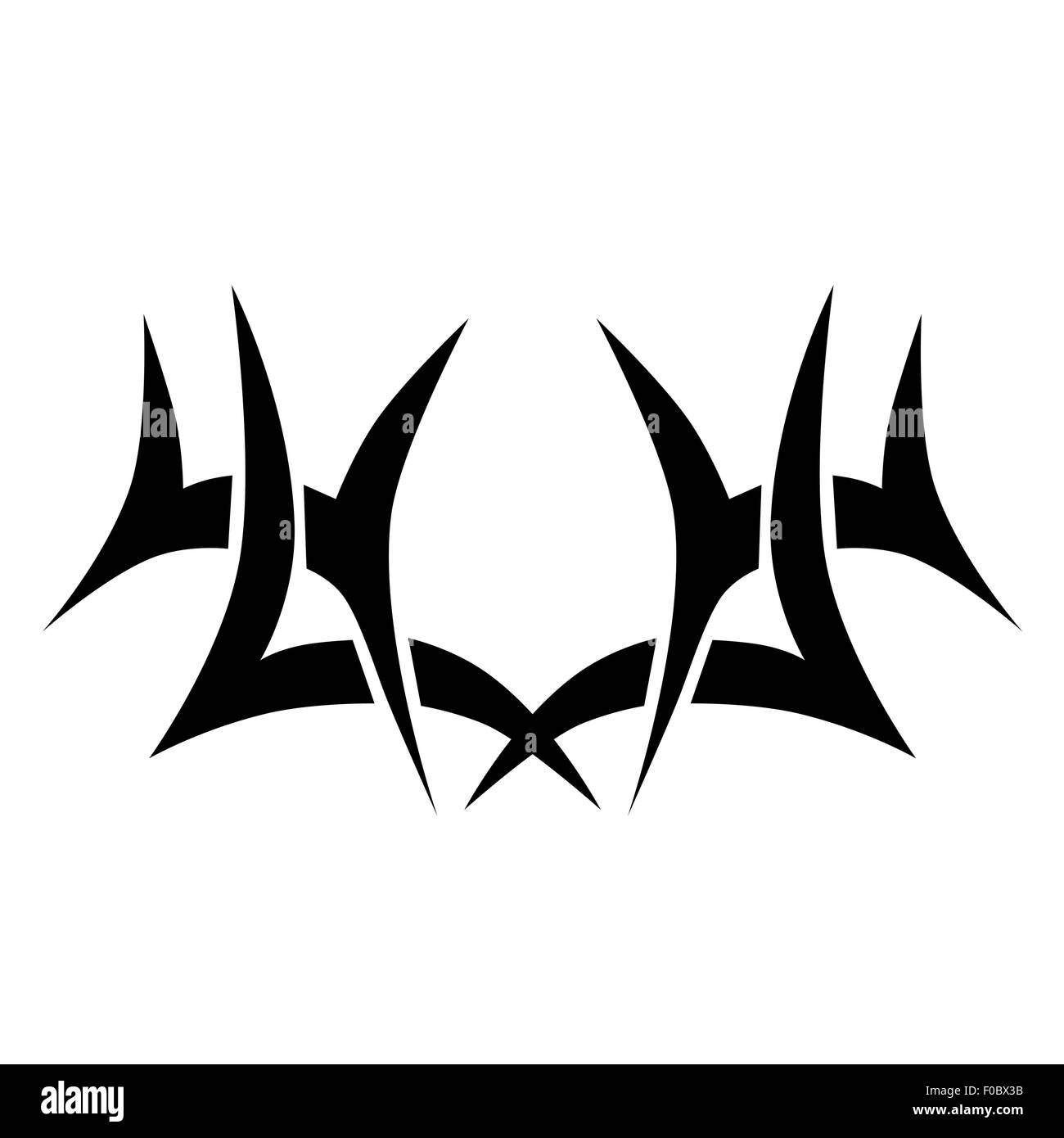 Motif. Design.tatouage. L'ornement. Illustration de Vecteur