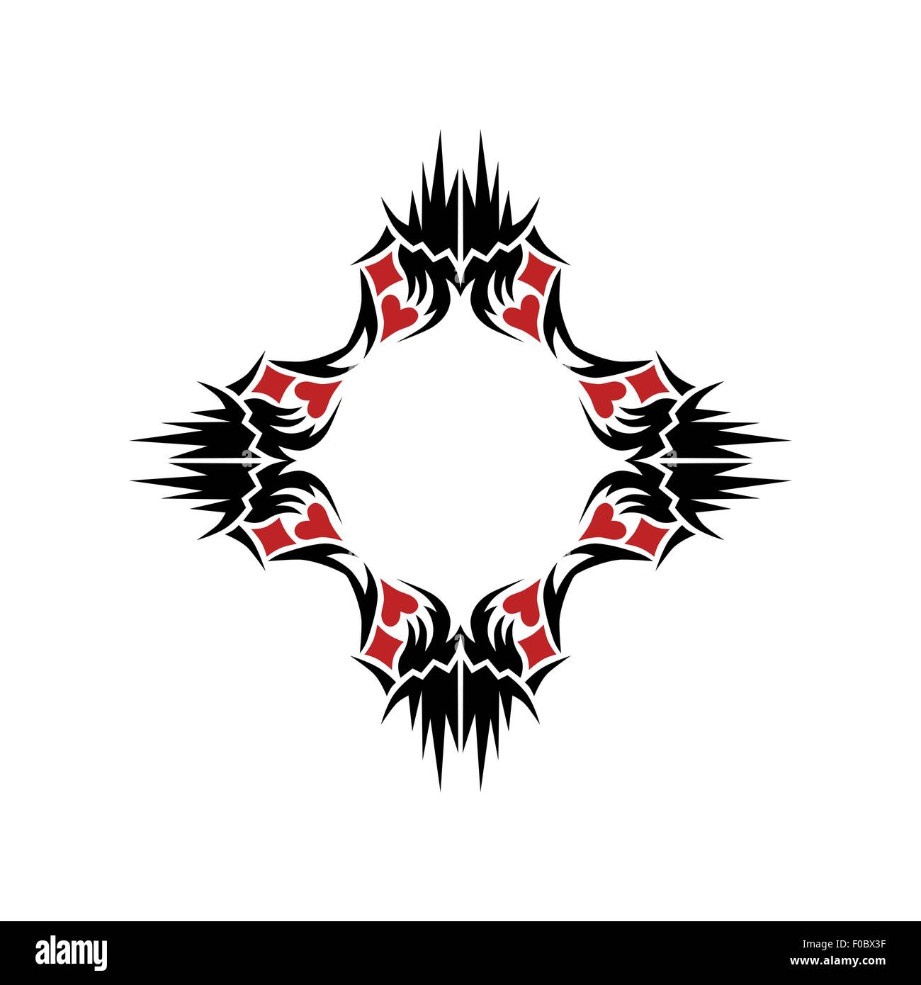 Motif. Design.tatouage. L'ornement. Illustration de Vecteur