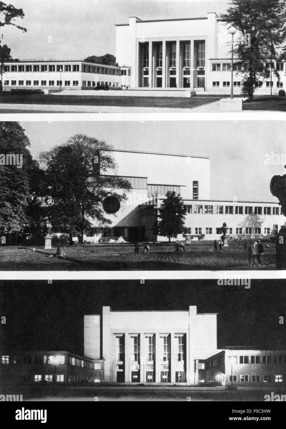 Géographie / voyage, Allemagne, Dresde, musée / musées, Musée allemand de l'hygiène, construit par Wilhelm Kreis (1873 - 1955), 1927 - 1930, vue extérieure, 1930, 20e siècle, années 1930, 30s, bâtiment, bâtiments, façade, façades, architecture, musée, musées, hygiène, hygiène, médecine, médicaments, la nuit, la Saxe, Allemagne de l'est, Allemagne de l'est, Allemagne, Allemagne, Allemagne, Europe centrale, Europe, historique, historique, peuple, droits additionnels-Clearences-non disponible Banque D'Images