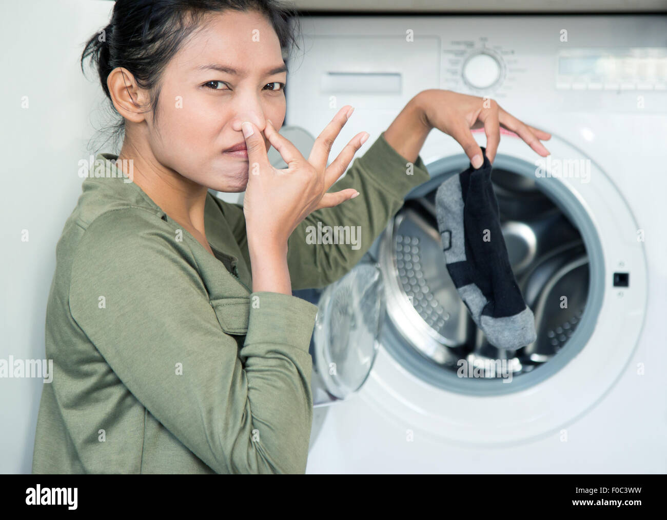 Sock washing machine Banque de photographies et d'images à haute résolution  - Alamy