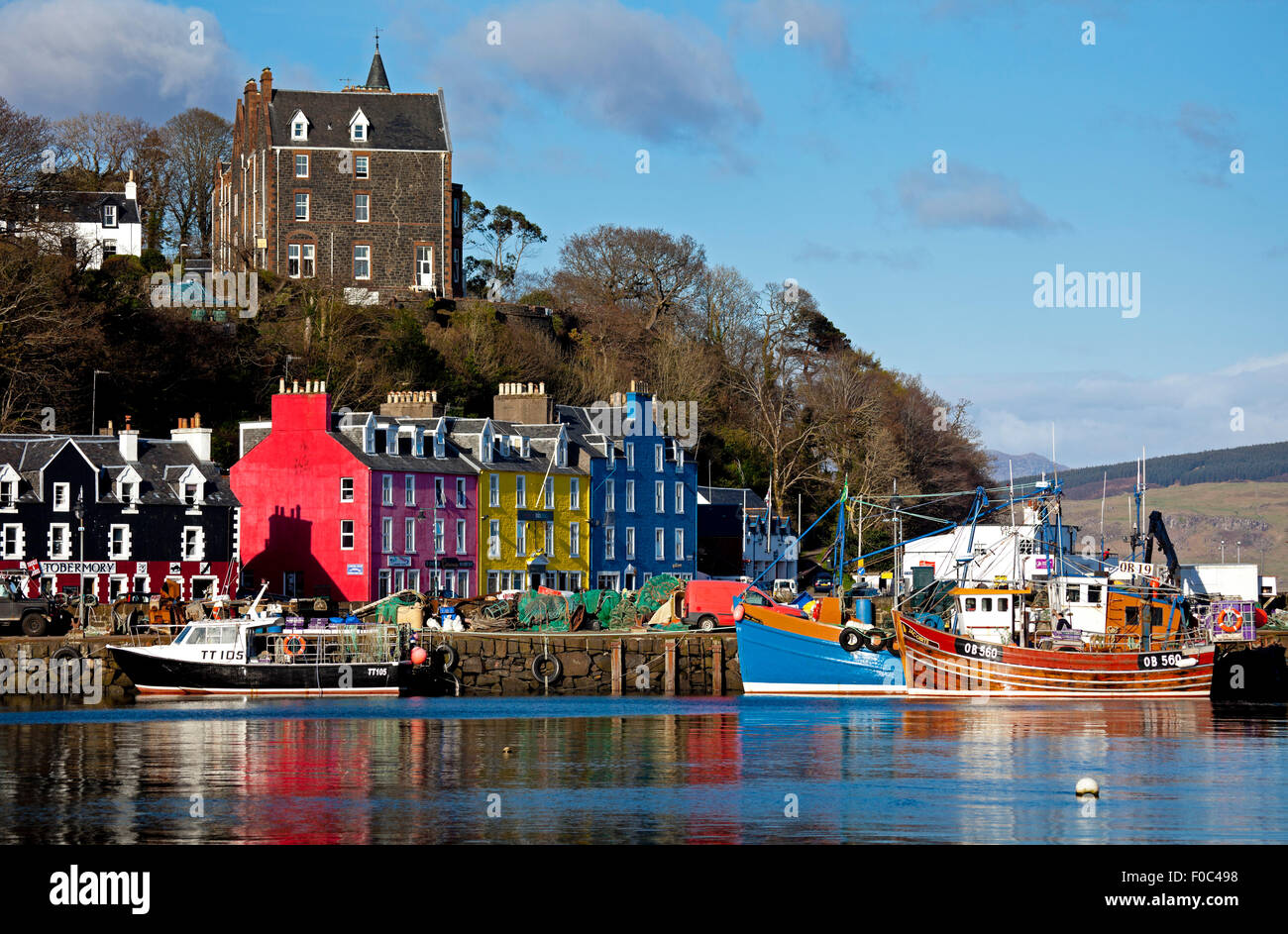Le port de Tobermory, Isle of Mull Ecosse UK Banque D'Images