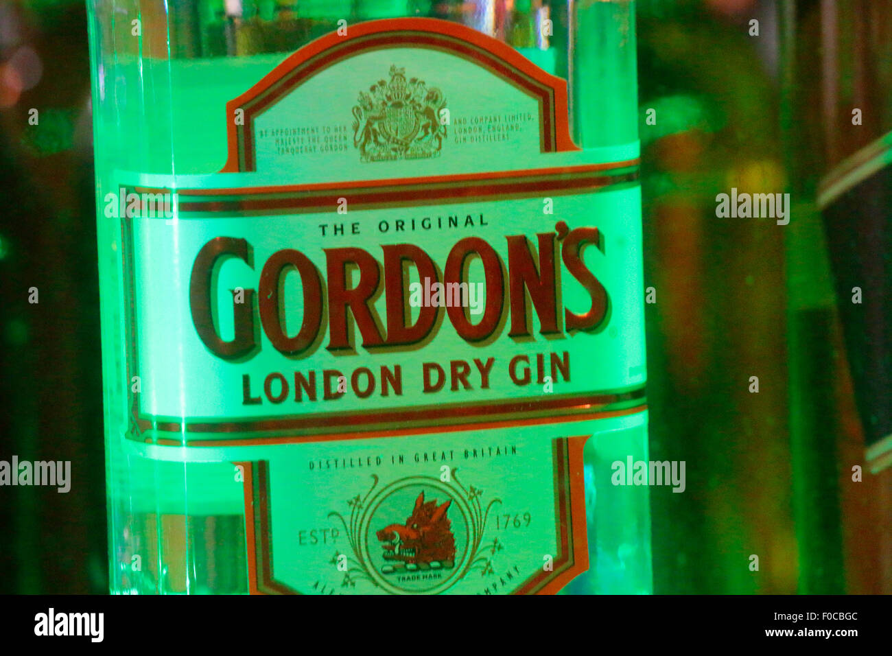 Markennamen : 'Gordons London Dry Gin', Berlin. Banque D'Images