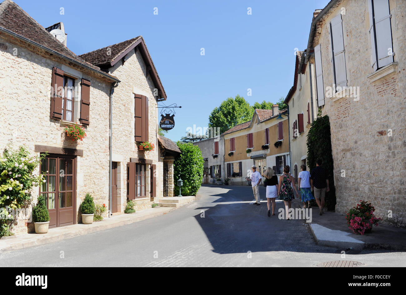 Le petit village de Grezels est un petit village situé au sud ouest de la France dans le département du Lot Banque D'Images