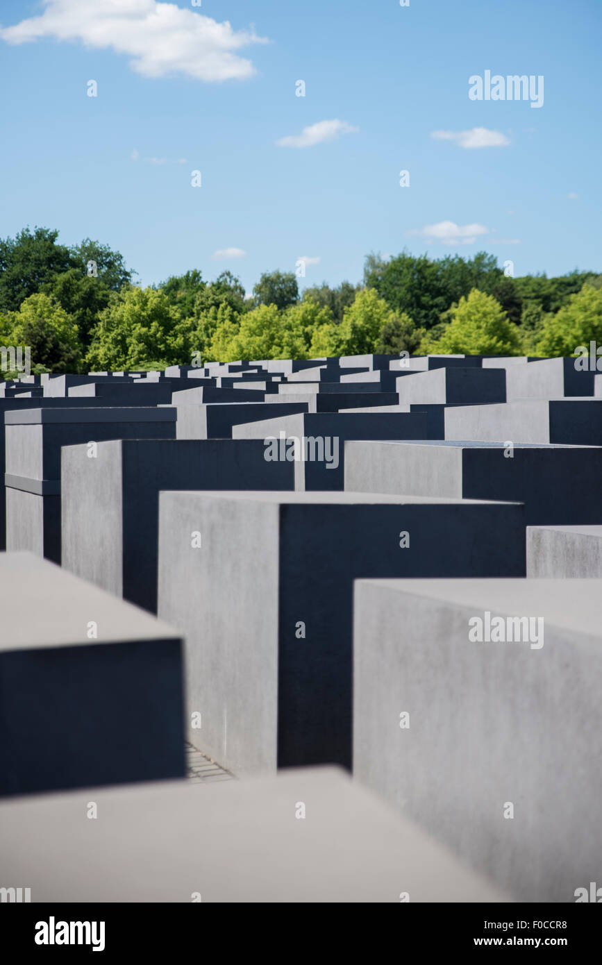 Holocaust Memorial, Berlin, Allemagne Banque D'Images