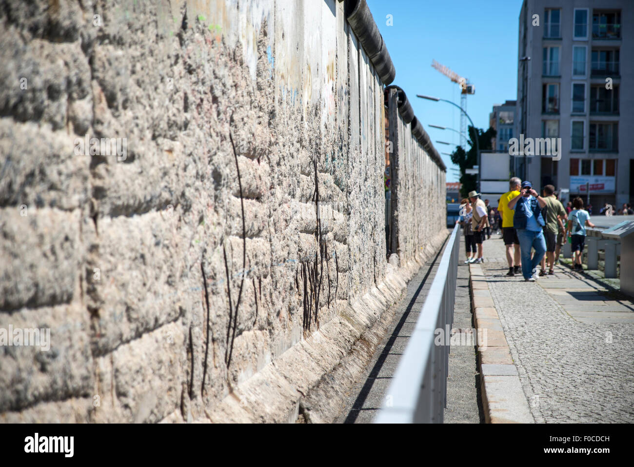 La section du mur de Berlin par la topographie des terreurs museum Banque D'Images