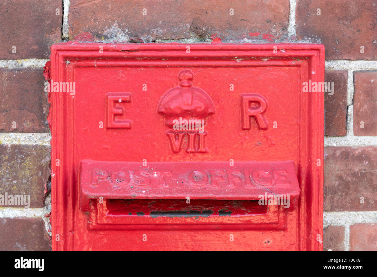 Un Edward VII post box Banque D'Images