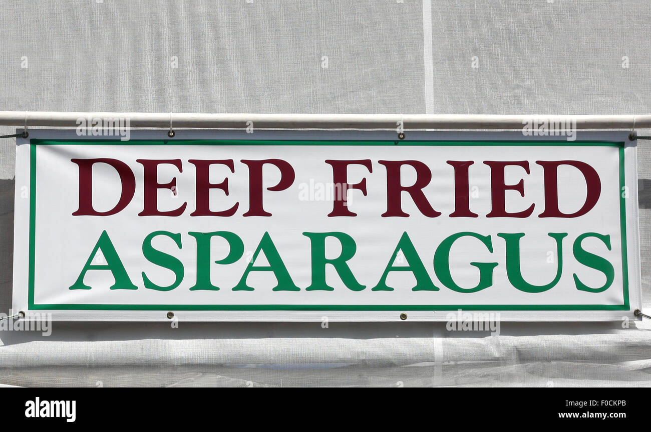 Inscrivez-Asperges frits au Festival Banque D'Images