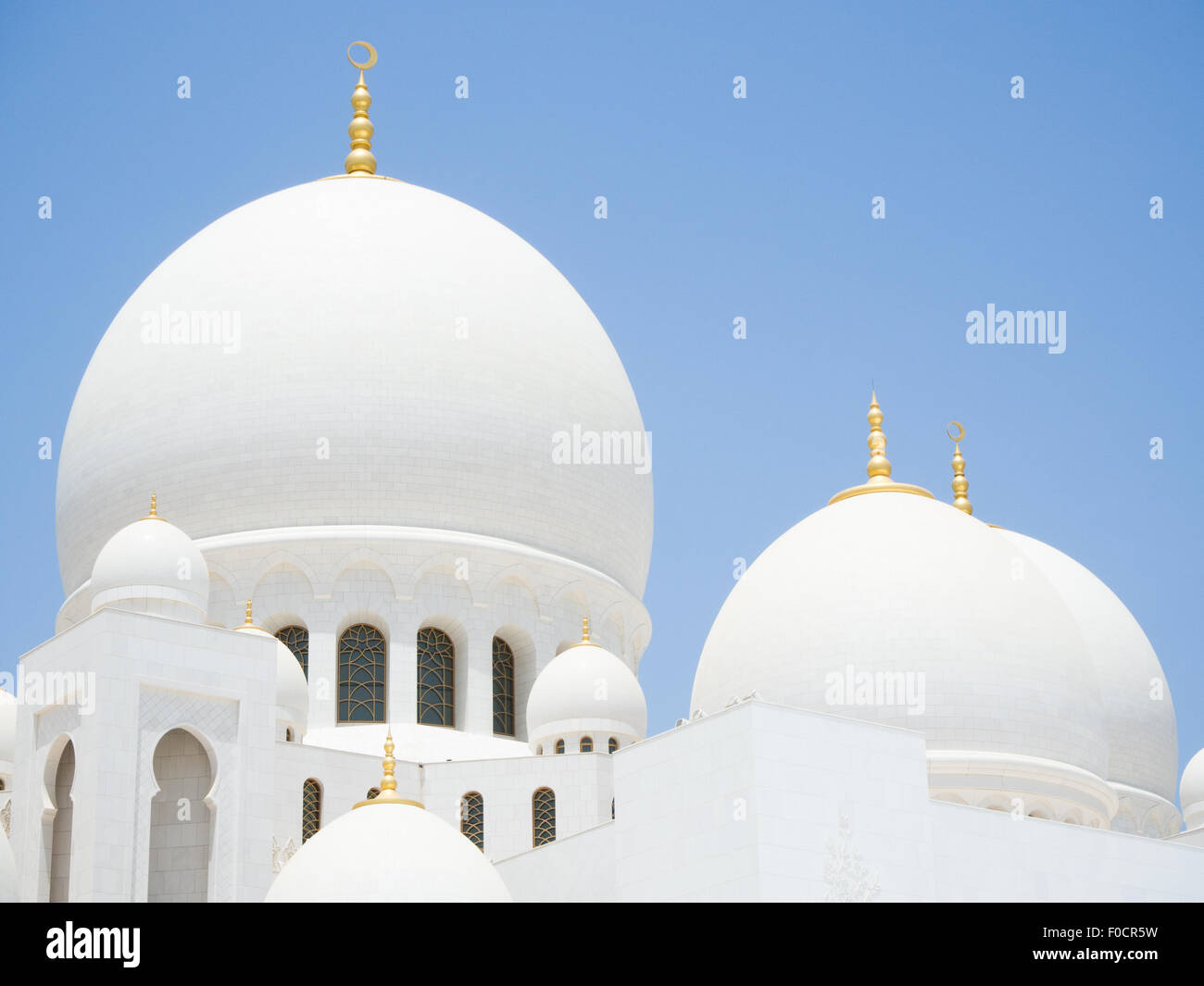 Grande Mosquée de Sheikh Zayed à Abu Dhabi, Émirats arabes unis Banque D'Images