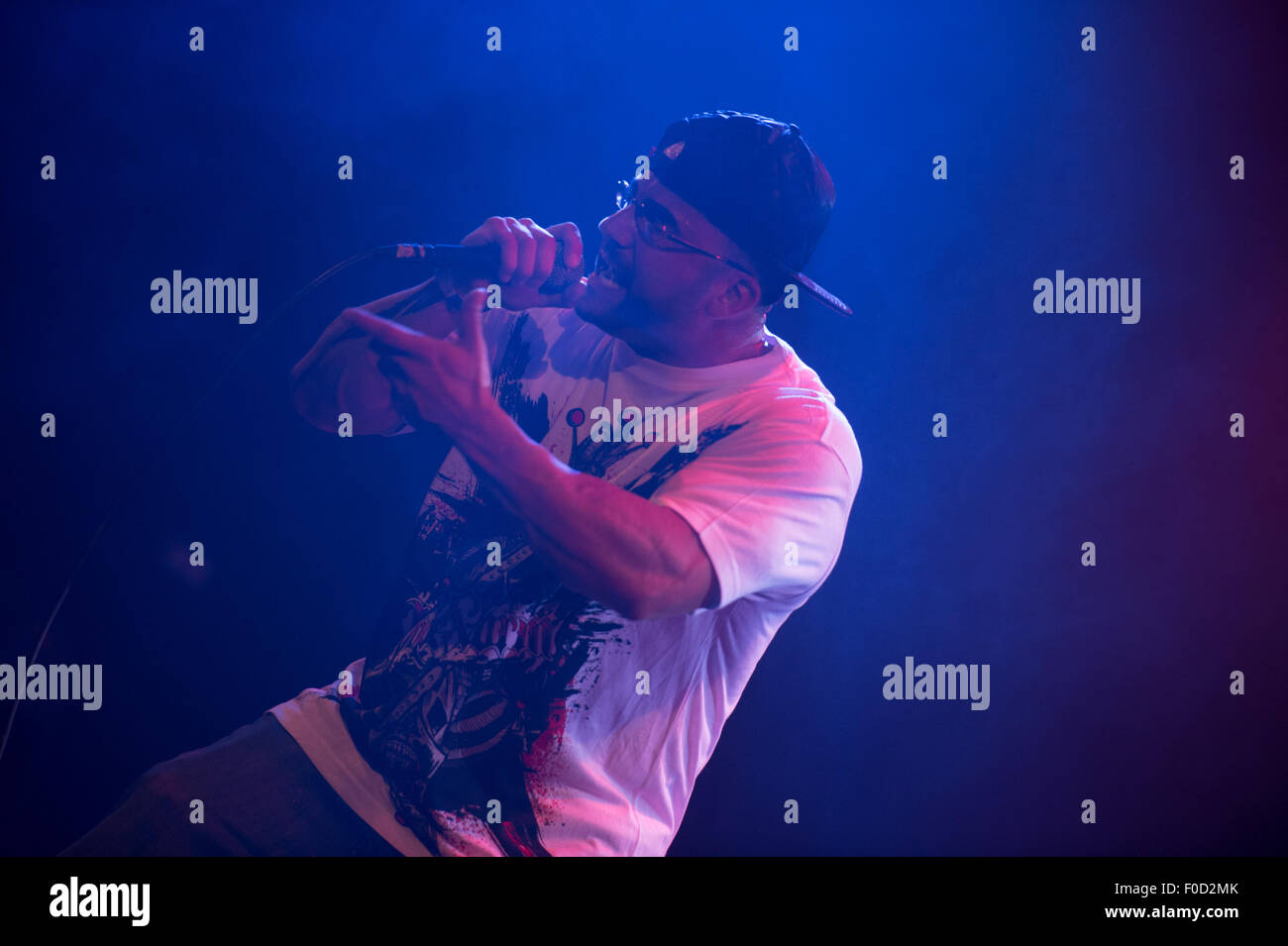 Alfa Faktion groupe hip-hop sur scène à Poughkeepsie New York Banque D'Images