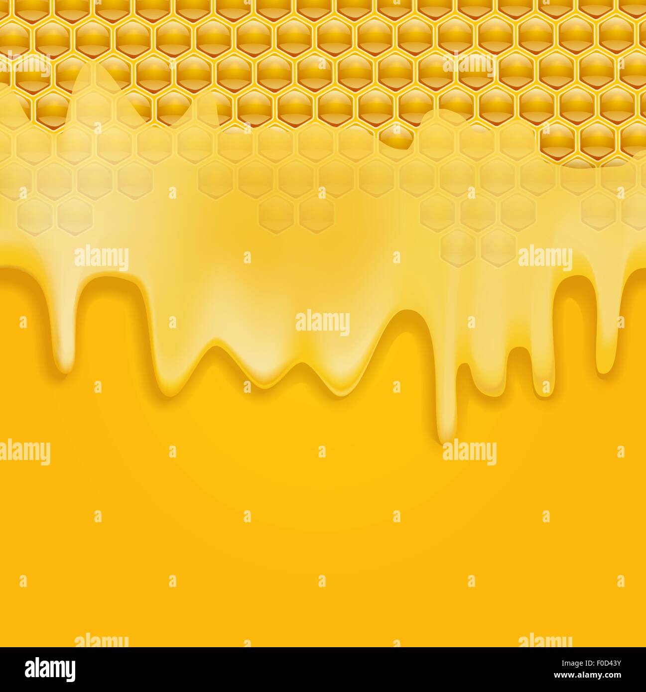 Sur fond de miel miel de fusion Illustration de Vecteur