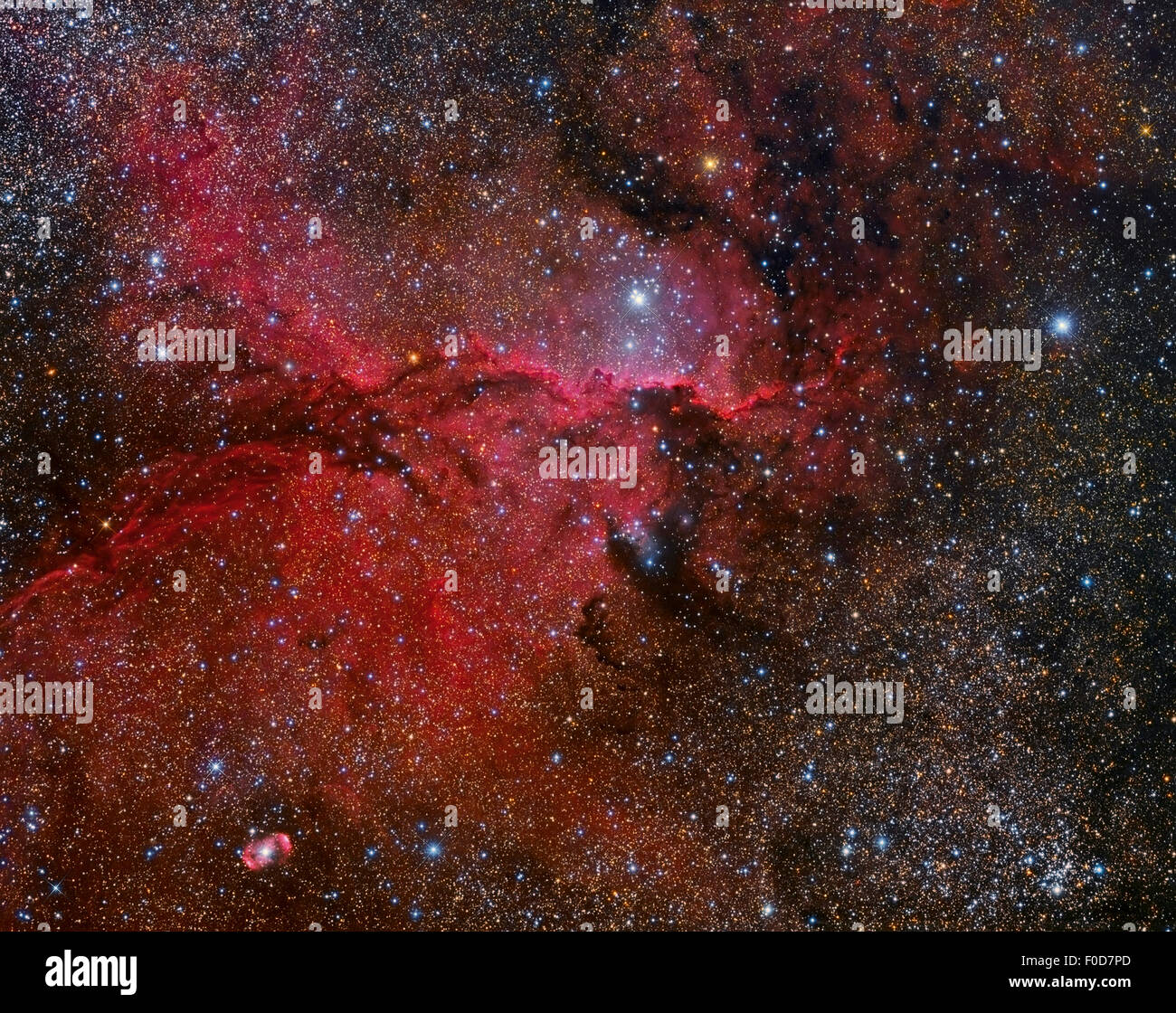 NGC 6188 nébuleuse dans la constellation Ara. Banque D'Images