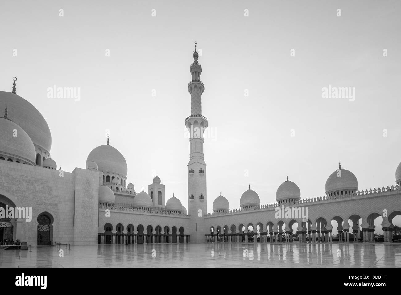 La Mosquée Sheikh Zayed, Abu Dhabi, Émirats Arabes Unis Banque D'Images