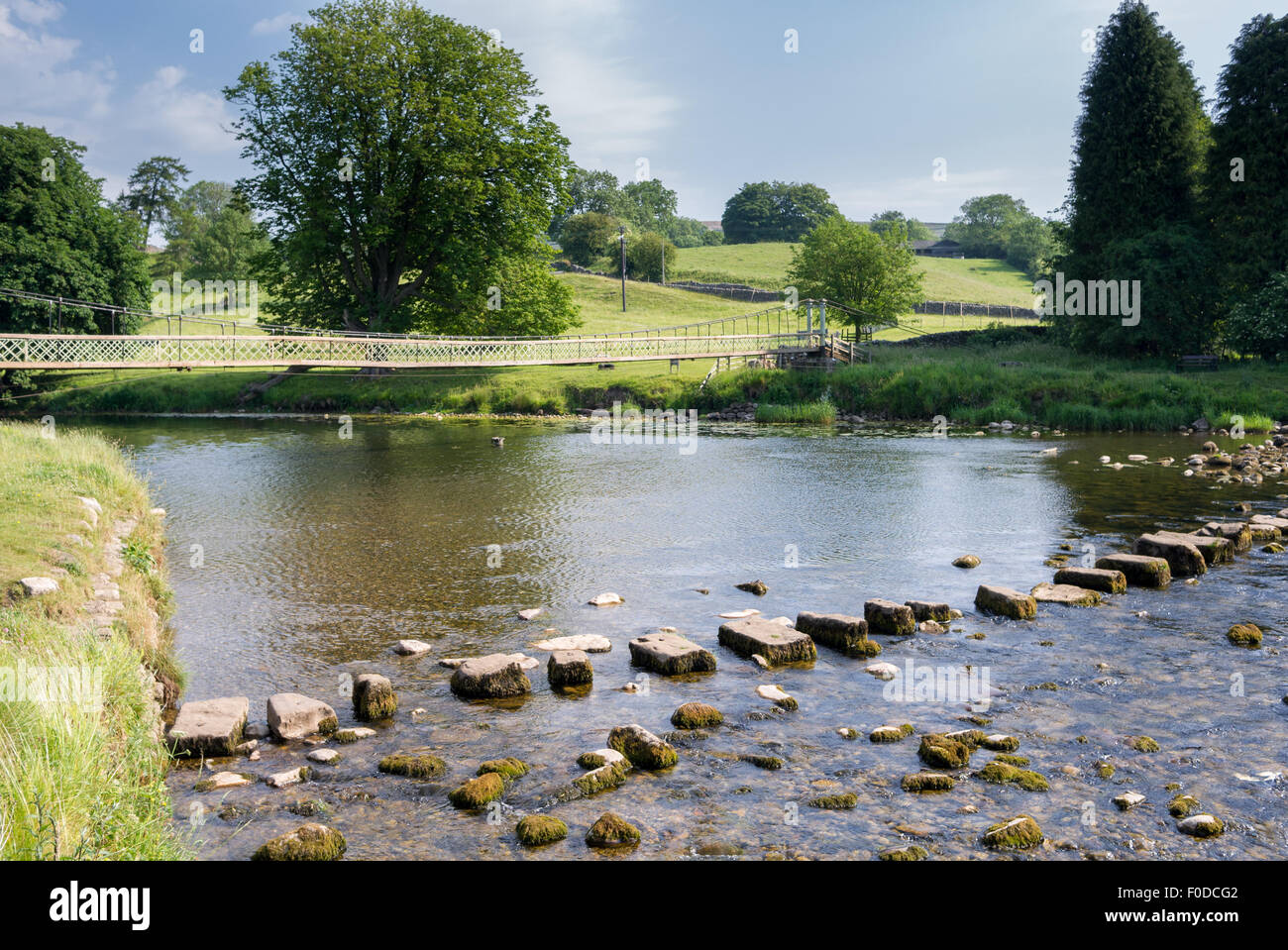 River Wharfe North Yorkshire Angleterre Banque D'Images
