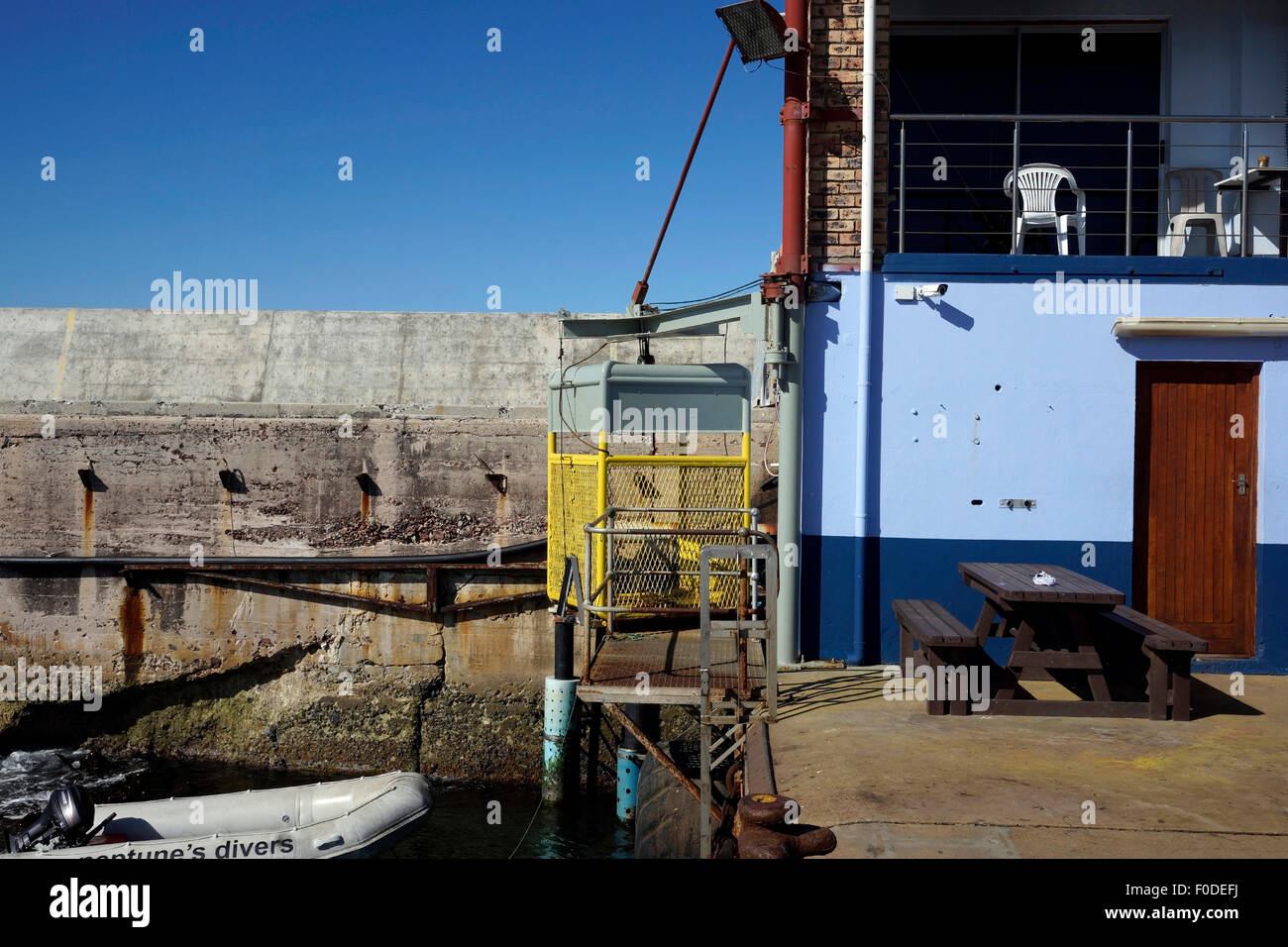 BS Divers plongée commerciale école au nouveau port en Harmanus, Province de Western Cape. Banque D'Images