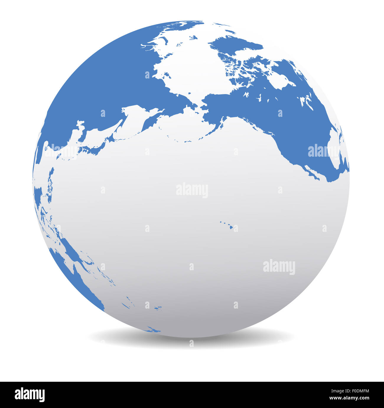 Rives du Pacifique en Amérique du Nord, Canada, Sibérie Russie et Alaska monde global Banque D'Images