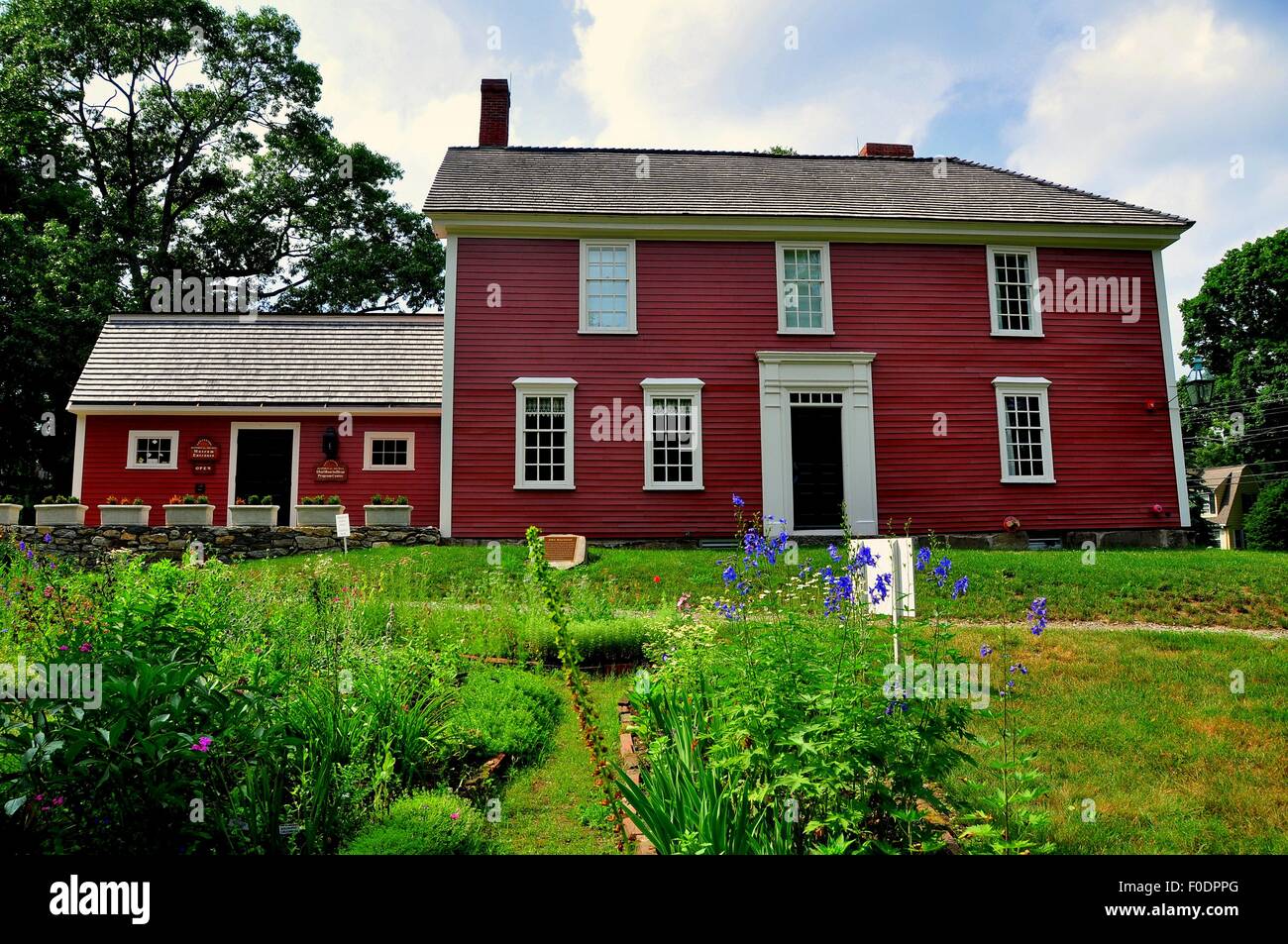 Lexington, Massachusetts : Le 1735 Tavern Munroe accueillant l'hôpital de campagne britannique et de l'Administration centrale Banque D'Images