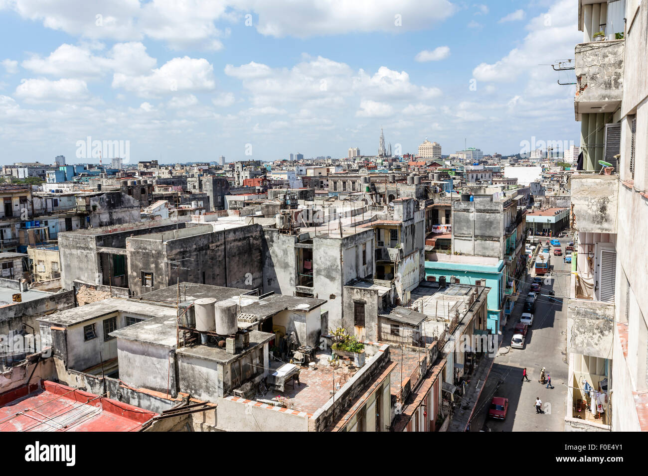 Bâtiments dans Habana, Cuba Banque D'Images