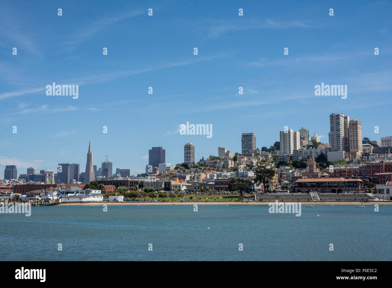 Bâtiments à San Francisco en France Banque D'Images