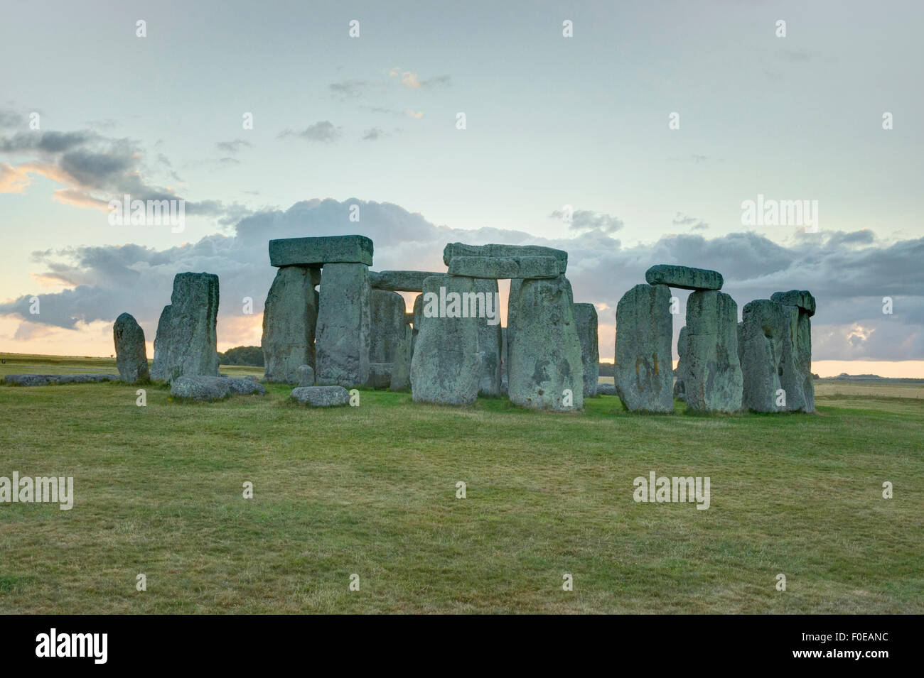 Stonehenge le cercle de pierre ancienne Angleterre Banque D'Images