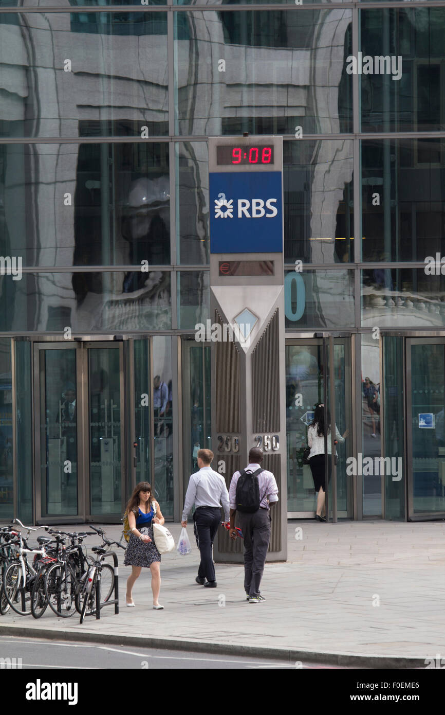Royal Bank of Scotland RBS Londres Siège Banque D'Images