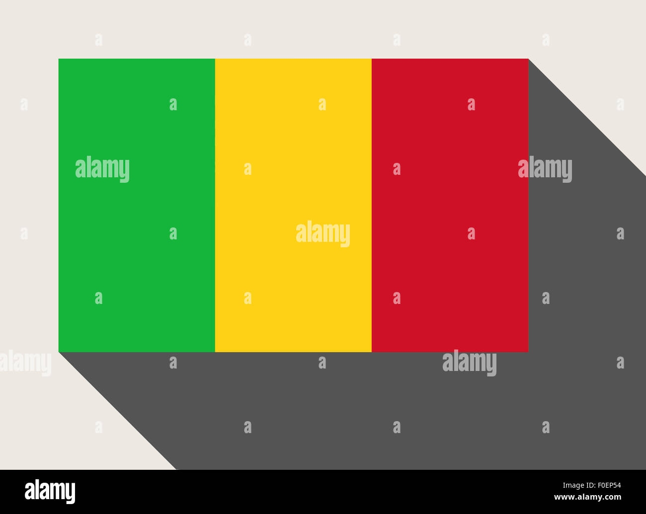 Mali drapeau dans télévision web design style. Banque D'Images