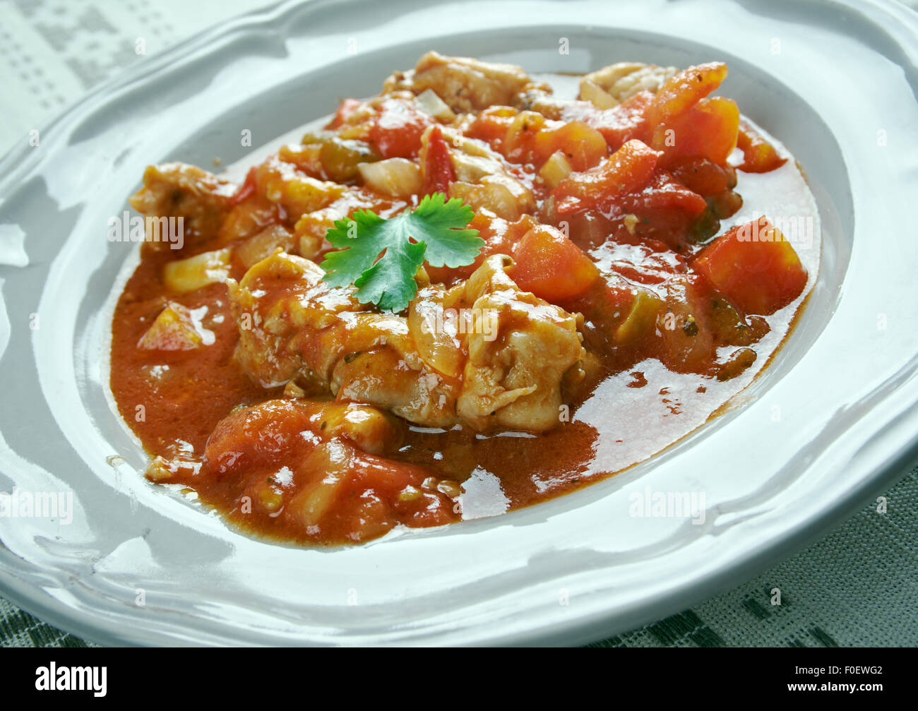 Goulash de poulet d'Istrie - à l'origine un plat hongrois.appelé Istrie, c'est à côté de la côte Adriatique Banque D'Images