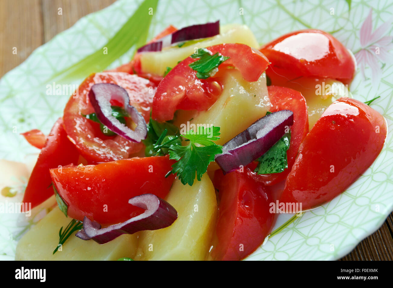 Insalata Pantesca - Sicile Méditerranée salade. Banque D'Images