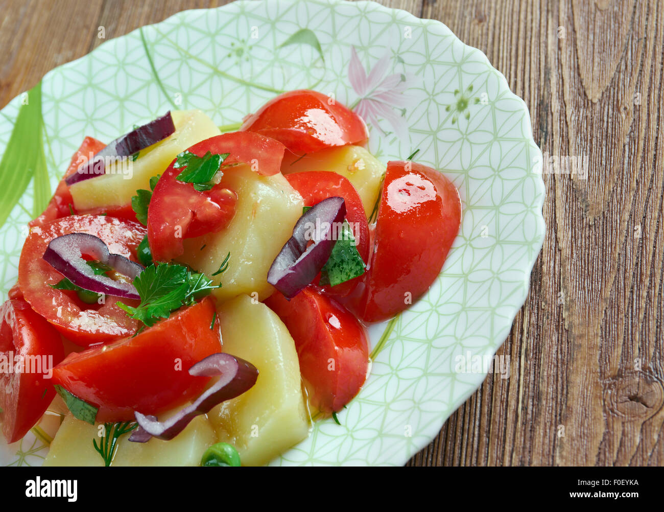 Insalata Pantesca - Sicile Méditerranée salade. Banque D'Images