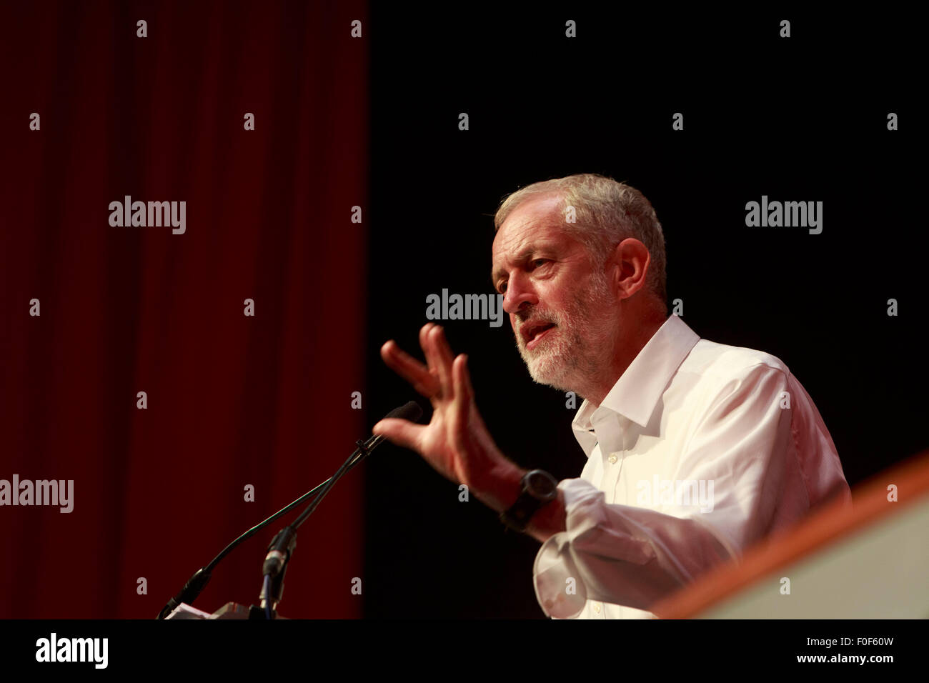 Édimbourg. UK. 14 août. Le Leadership travailliste britannique Jeremy Corbyn prend discours à Edinburgh International Conference Centre. Jeremy Corbyn. Pako Mera/Alamy Live News. Banque D'Images