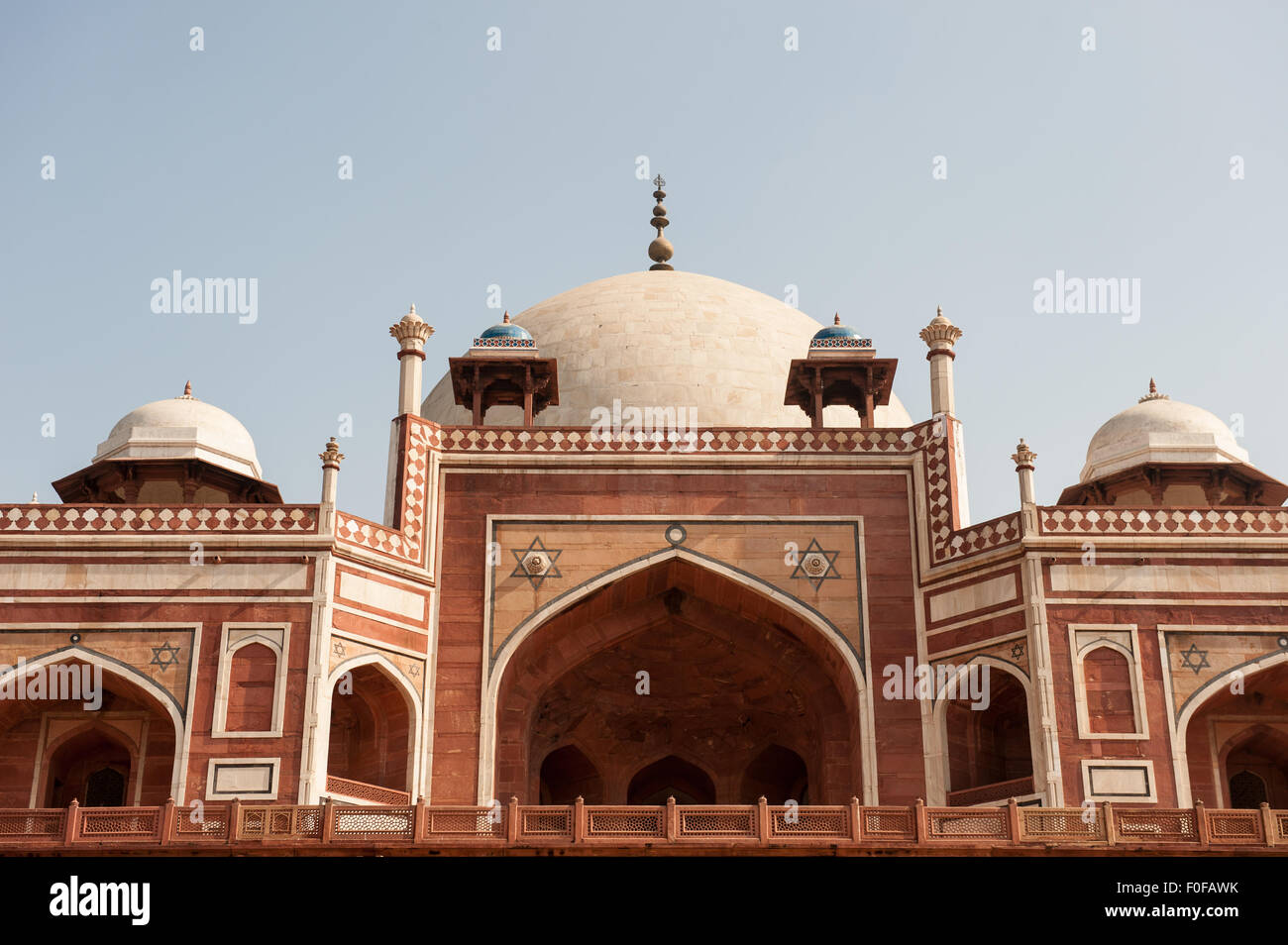 Delhi, Inde. Tombeau de l'Empereur Humayun. Banque D'Images