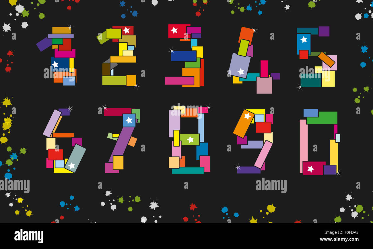 numéros de Banque D'Images numéros de Banque D'Images