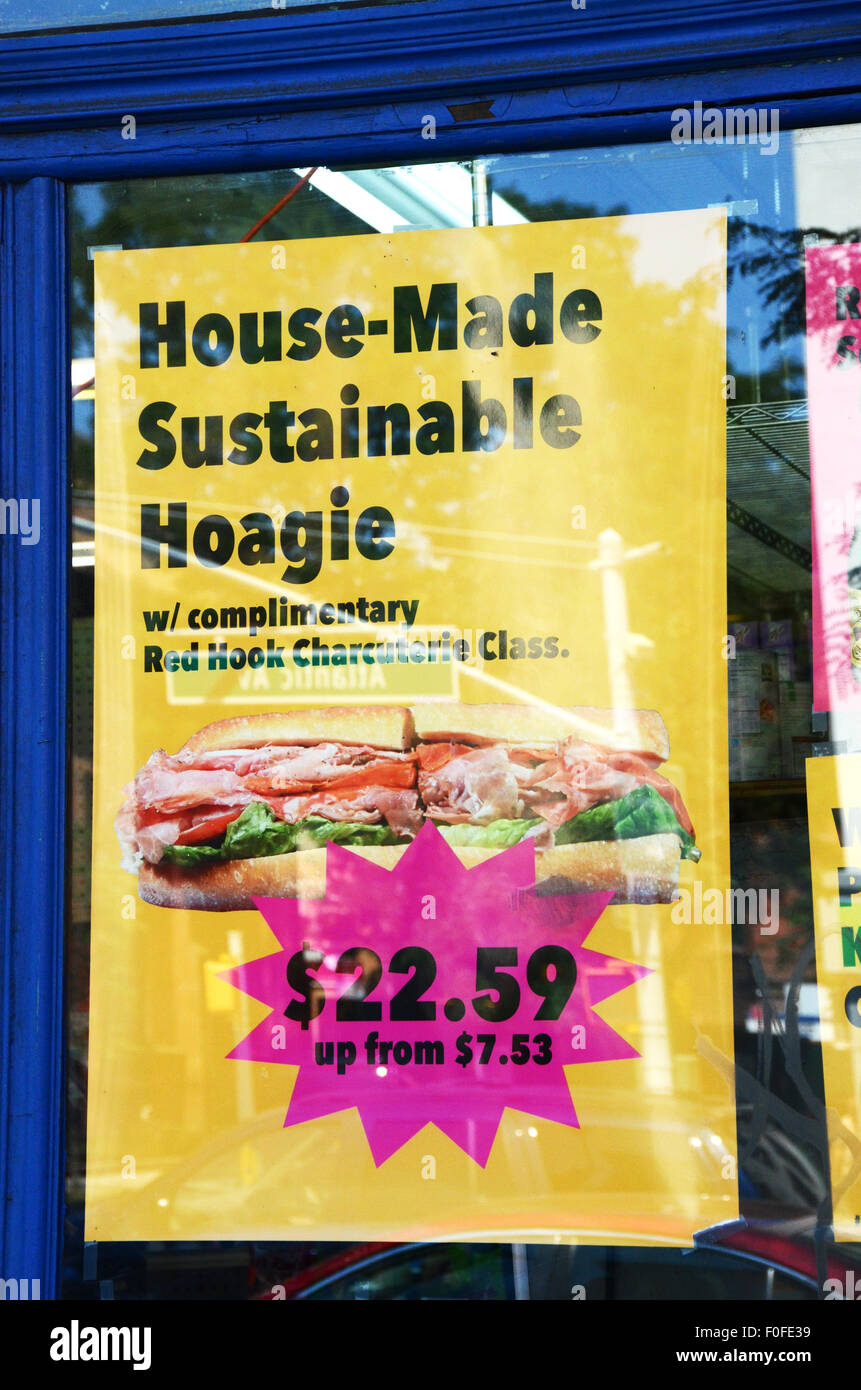 Jesse's deli brooklyn atlantic avenue lutte propriétaires louer lieu Boerum Hill deli re-marques comme emporium artisanal pour protester louer Banque D'Images