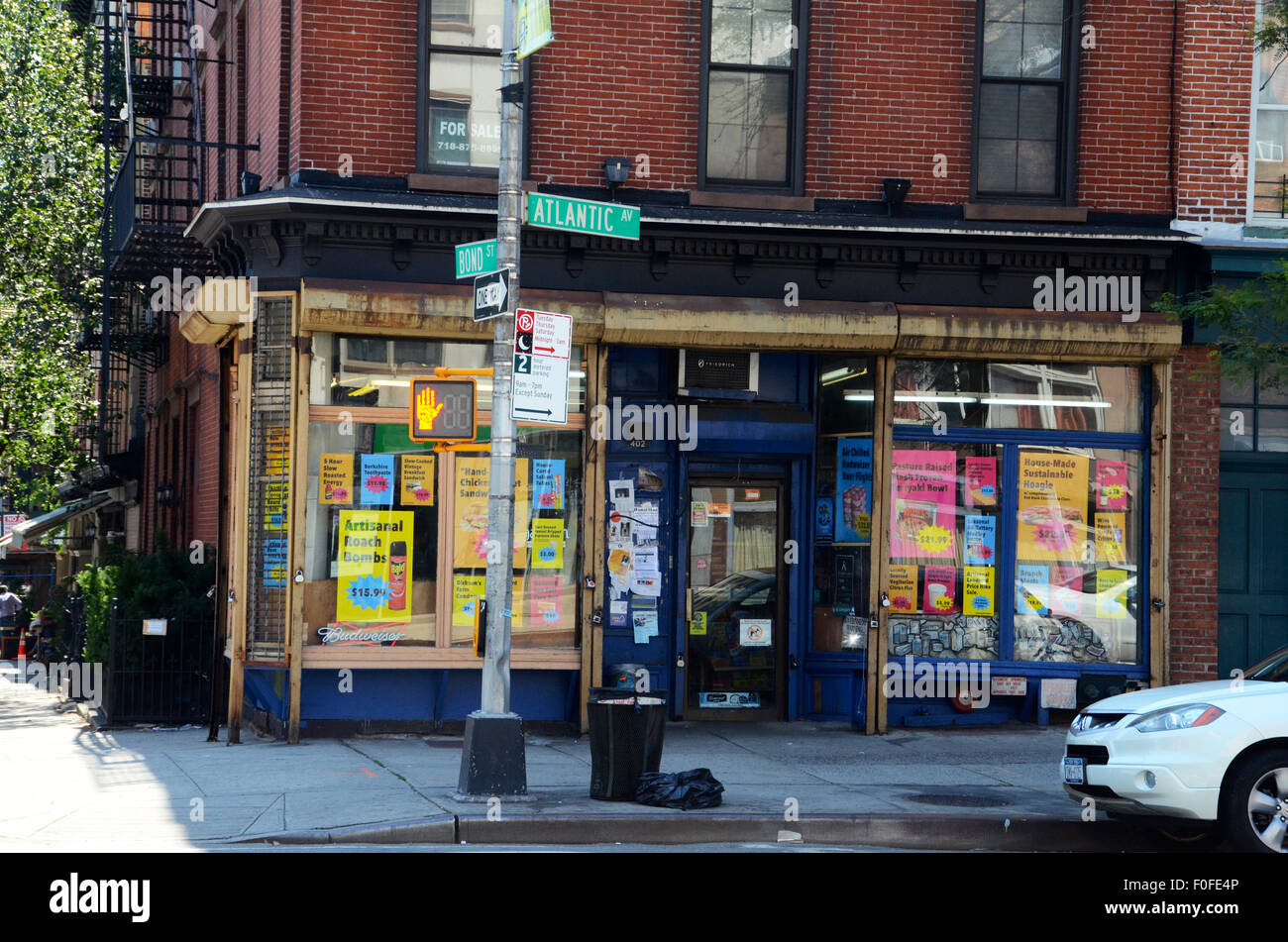 Jesse's deli brooklyn atlantic avenue lutte propriétaires louer lieu Boerum Hill deli re-marques comme emporium artisanal pour protester louer Banque D'Images