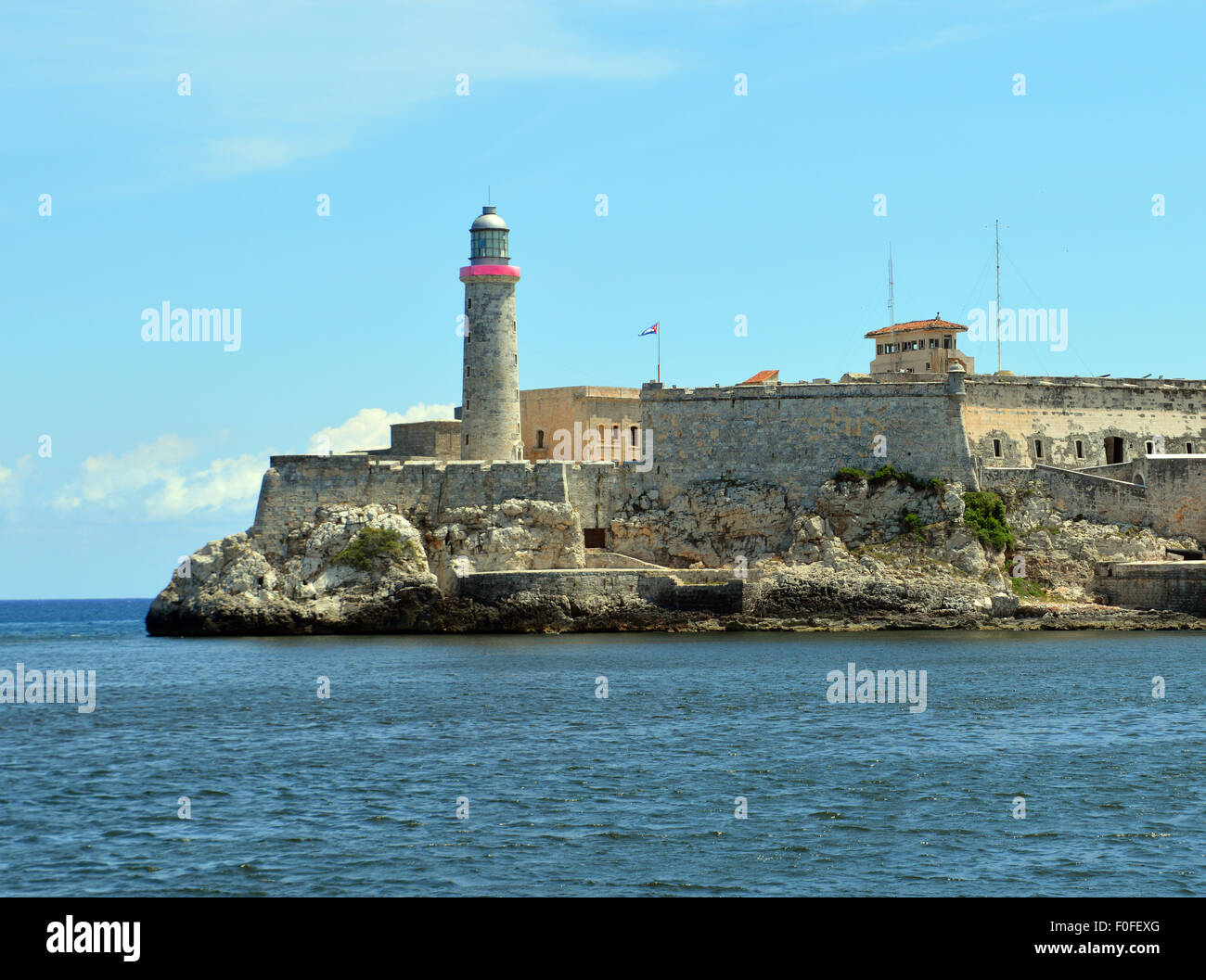 La Havane, Cuba : Château del Morro (Castillo de los Tres Reyes Magos del Morro) Banque D'Images