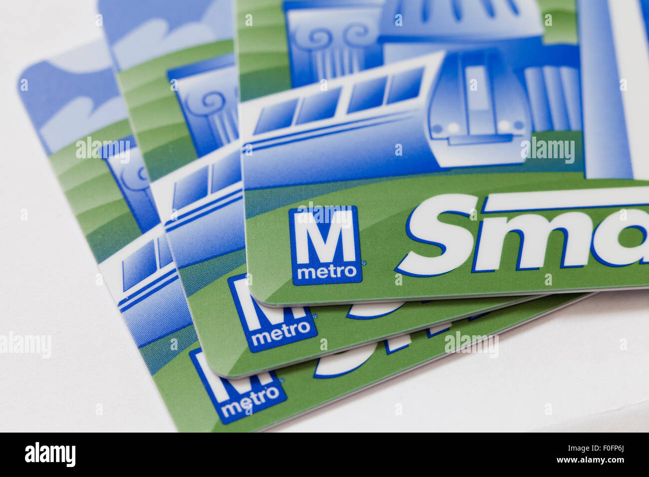 SmarTrip Washington Metropolitan Transit Authority (WMATA transportent) Contactez-moins-value store smart card - USA Banque D'Images
