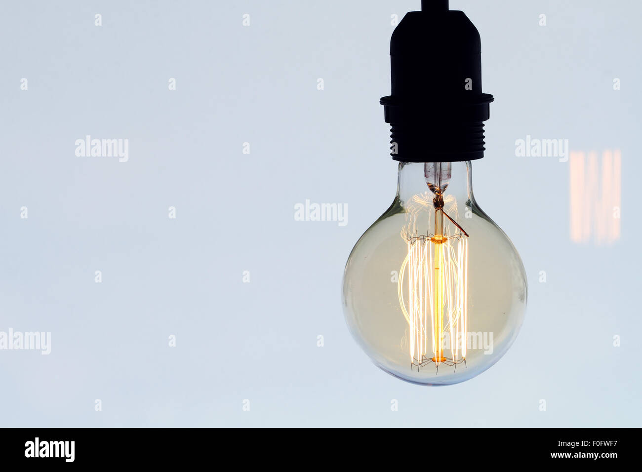 Close up of vintage Light bulb comme concept créatif Banque D'Images