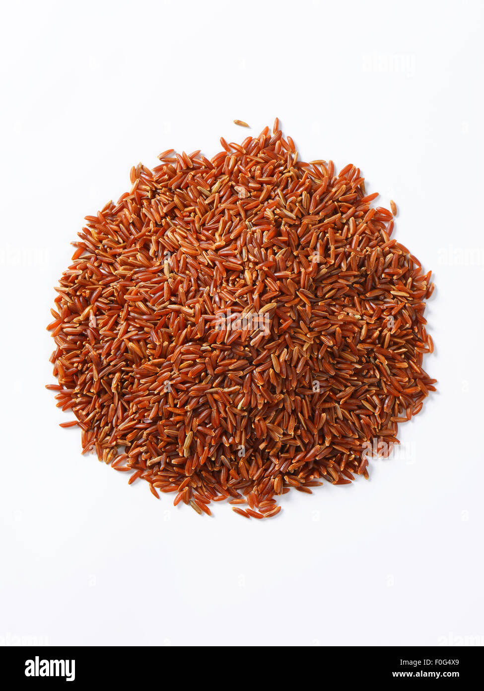 Tas de riz rouge de Camargue (biologiques cultivés dans les milieux humides du sud de la France) Banque D'Images