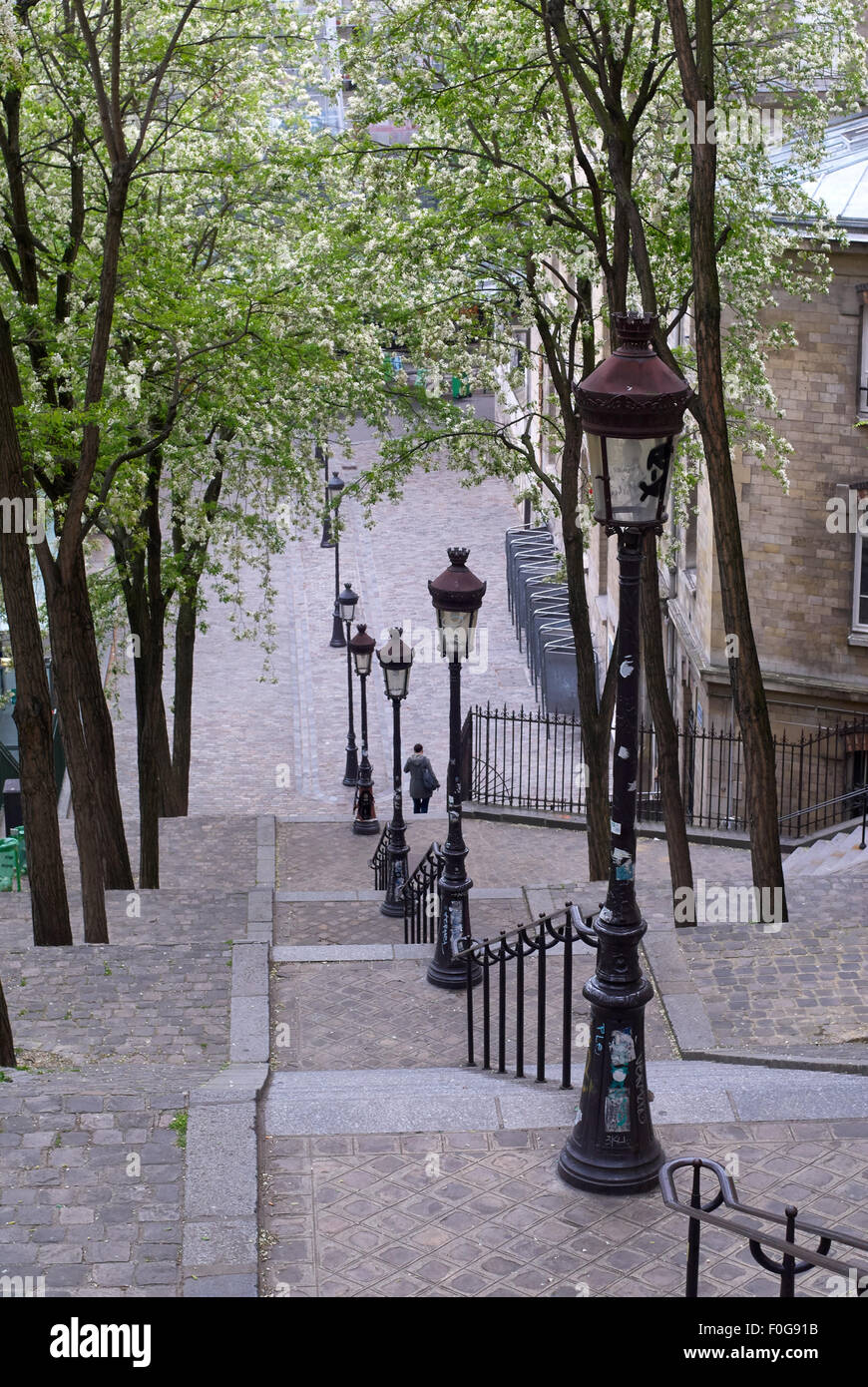 Les étapes de Montmartre, Paris, France Banque D'Images
