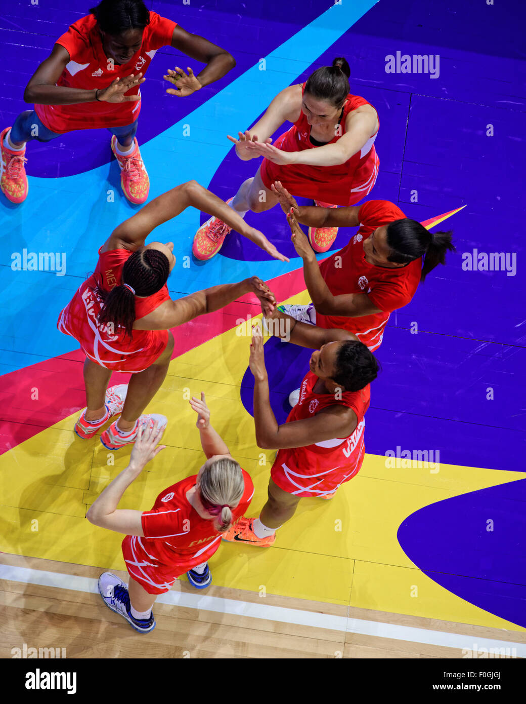 Sydney, Australie. 15 août, 2015. L'Angleterre seront en compétition pour une médaille de bronze à la Coupe du Monde de Netball après 50:39 perte pour la Nouvelle-Zélande en demi-finale en 9 jour à l'Allphones Arena le 15 août 2015 à Sydney. La Coupe du Monde de Netball voit le monde's top 16 rugby nations face off at Sydney Olympic Park du 7 au 16 août. Credit : MediaServicesAP/Alamy Live News Banque D'Images