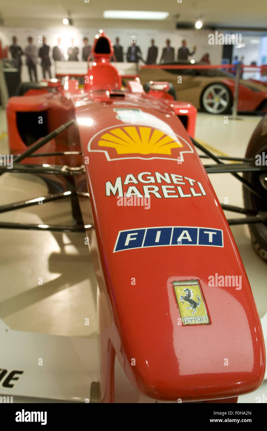 Musée Ferrari (Musée Ferrari à Maranello, Italie). Ferrari F1 - 2000. Banque D'Images