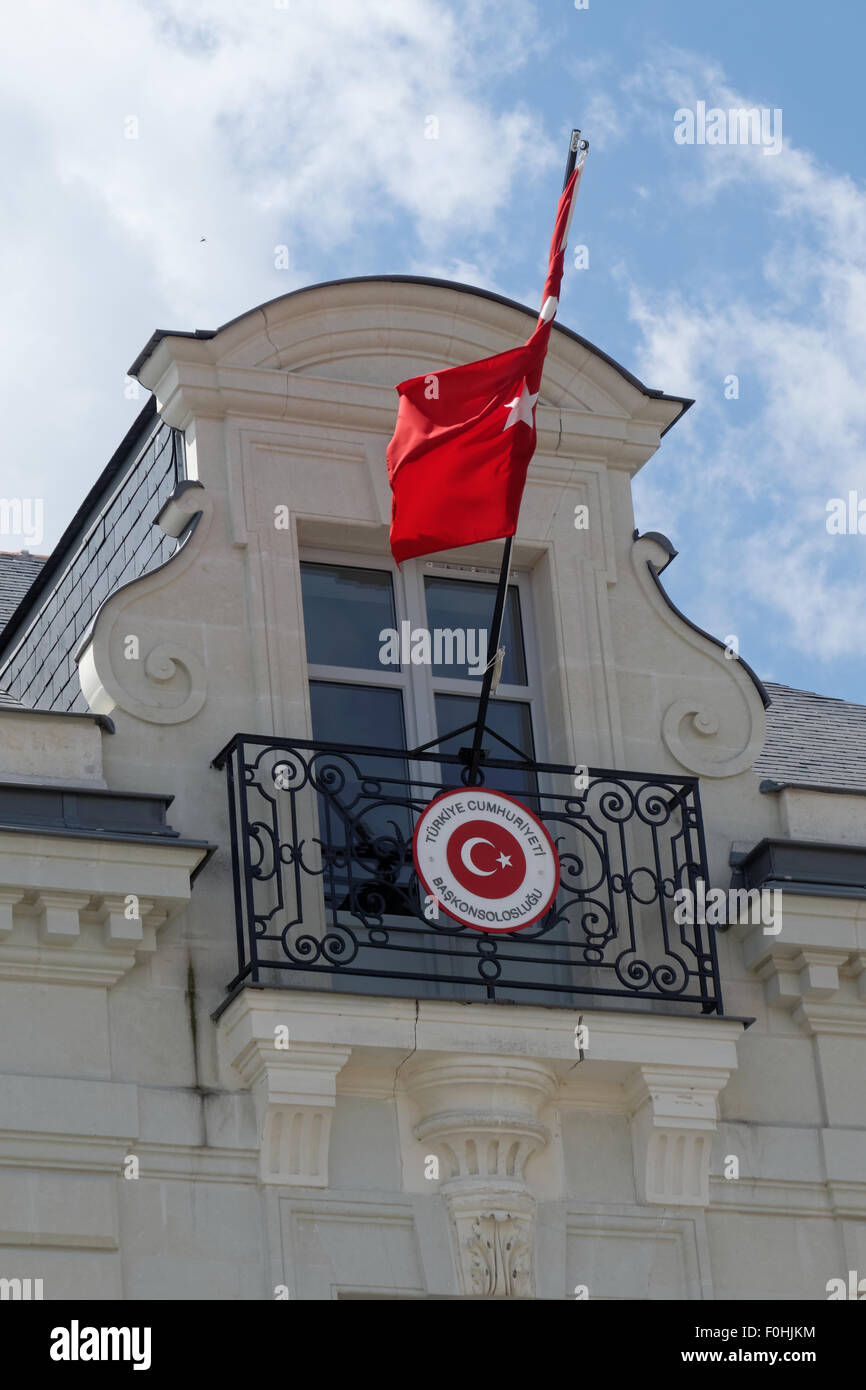 Ambassade de Turquie Nantes Banque D'Images