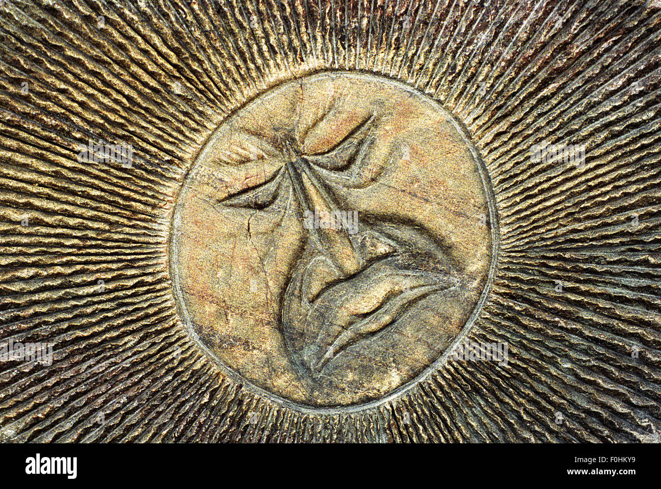 Les Inuit sculptures sur roc Banque D'Images