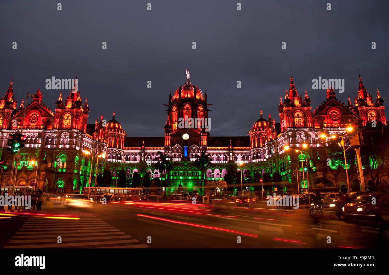L'image de la CST a été tourné en Mumbai-India Banque D'Images