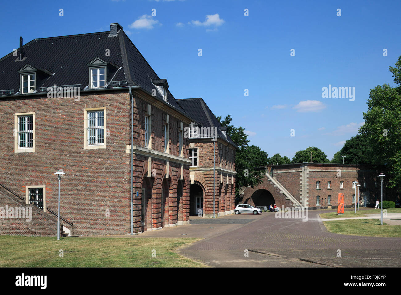 D-Wesel, Rhin, Bas-rhin, Rhénanie du Nord, Westphalie, NRW, ville-forteresse, ville de garnison, La Citadelle Wesel, Prusse, forteresse prussienne, porte principale et fournil, édifice en brique Banque D'Images