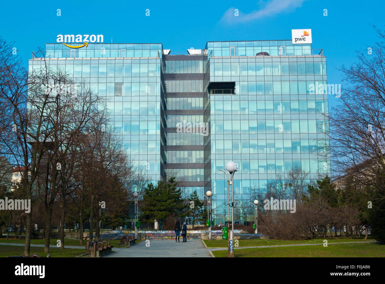 Amazon siège, "Kollárovo namestie, le centre de Bratislava, Slovaquie, Europe Banque D'Images