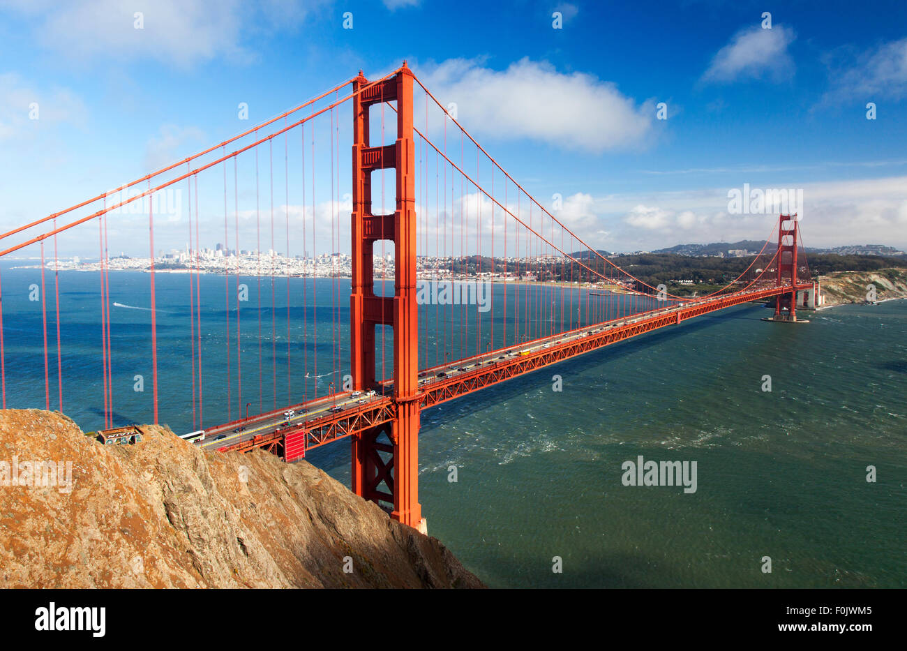 Le Golden Gate Bridge, San Francisco, États-Unis Banque D'Images