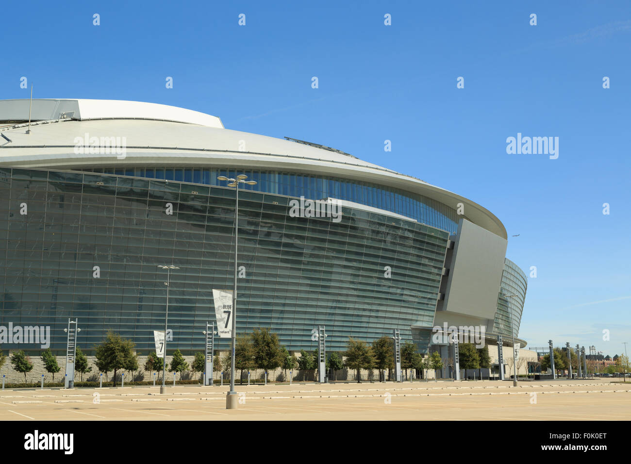 Une photographie de AT&T Stadium, anciennement connu sous le nom de Cowboys Stadium, à Arlington, Texas, United States. Banque D'Images